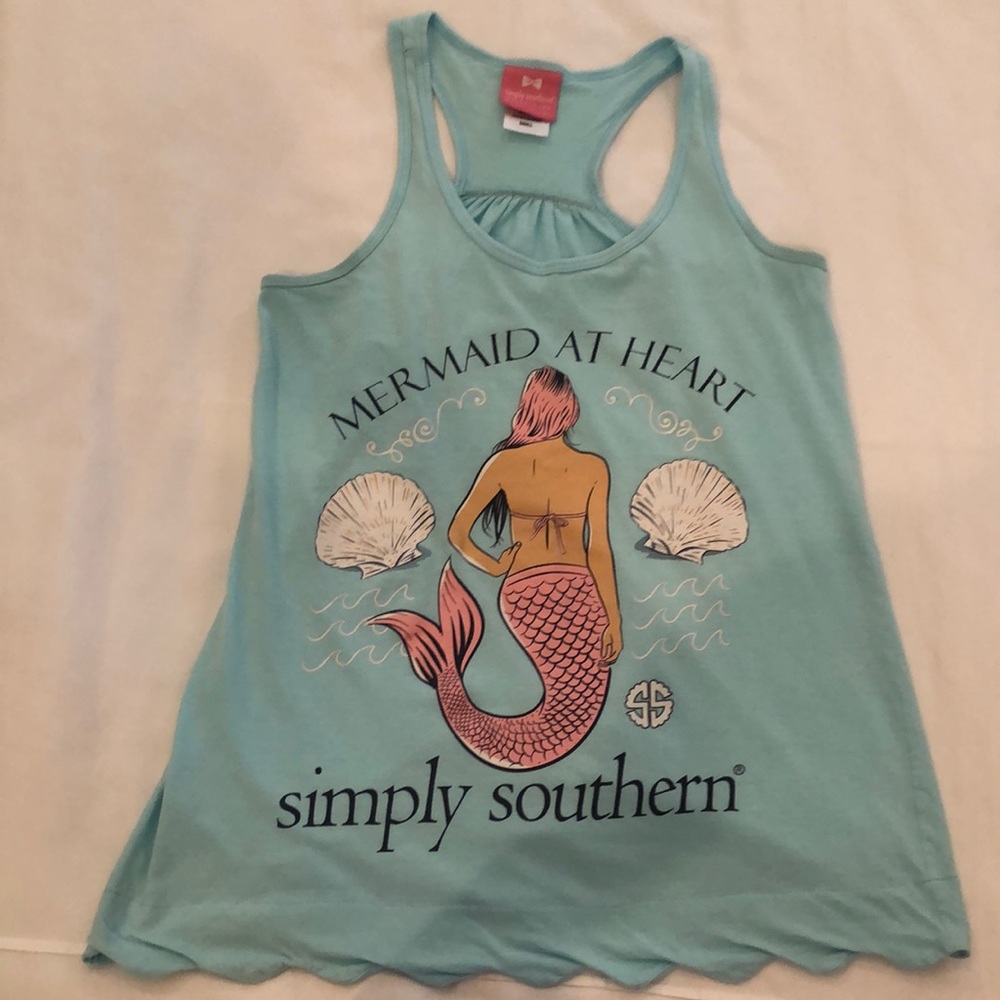 Simply Southern Tank Mermaid at Heart